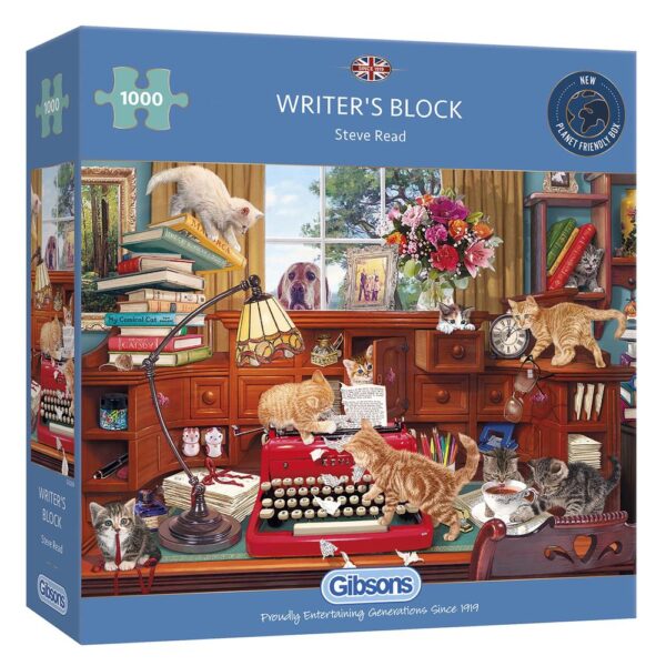 Writers Block 1000 Piece Jigsaw Puzzle - Gibsons