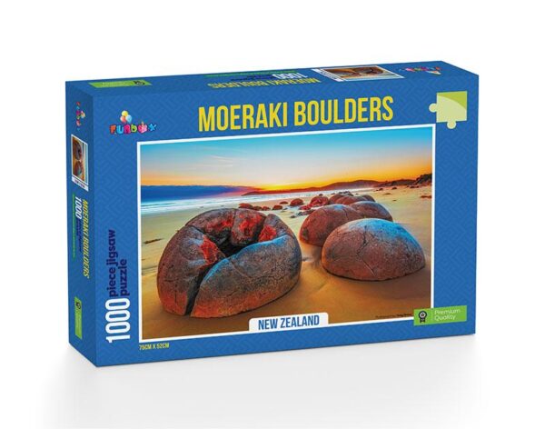 Moeraki Boulders - New Zealand 1000 piece Jigsaw Puzzle - Funbox