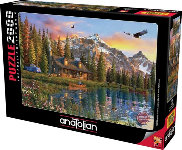 Old Log Cabin 2000 Piece Puzzle - Anatolian