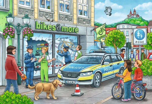 Police at Work 2 x 24 Piece Puzzle - Ravensburger