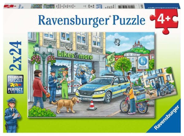 Police at Work 2 x 24 Piece Puzzle - Ravensburger