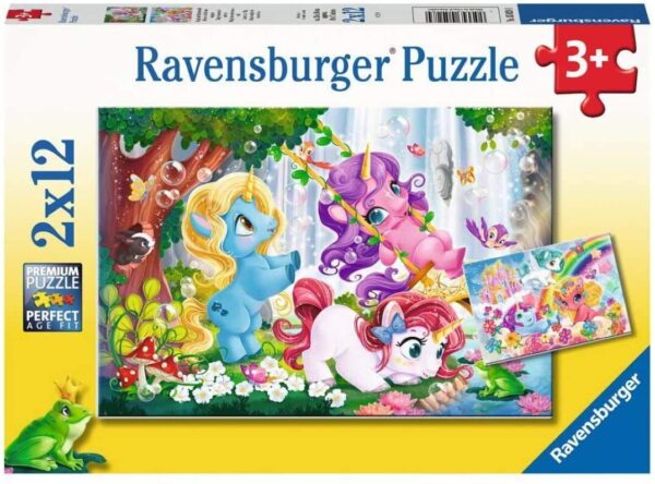 Unicorns at Play 2 x 12 Piece Puzzles - Ravensburger