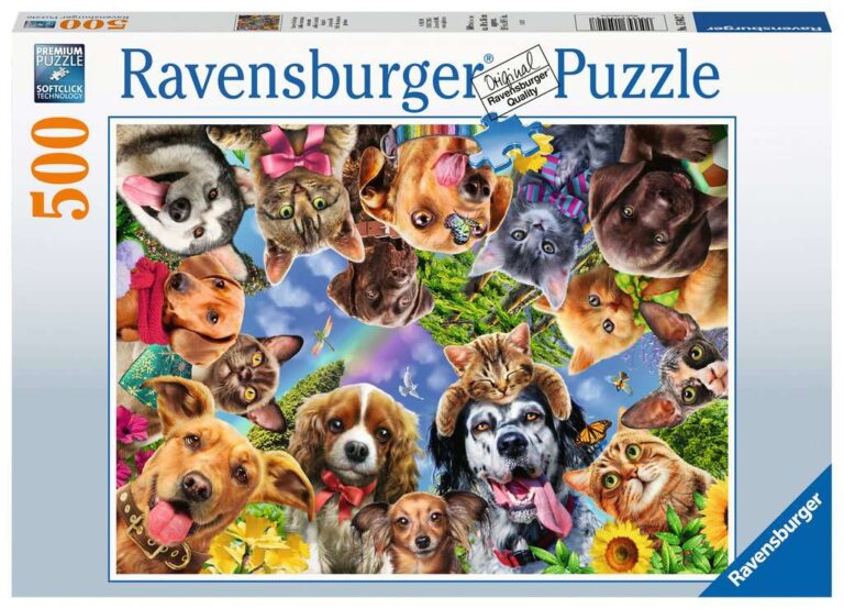 Ravensburger Animal Selfie 500 Piece Jigsaw Puzzle