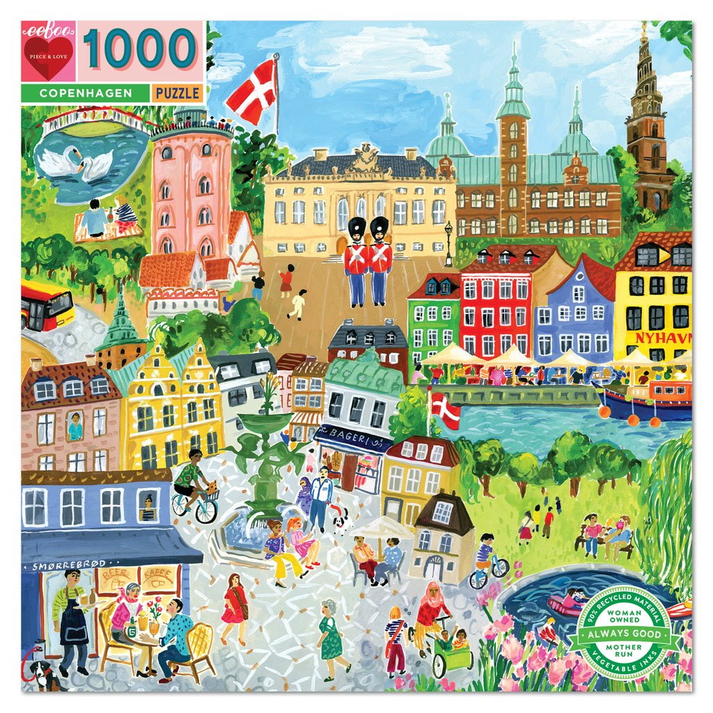 COPENHAGEN 1000 PIECE JIGSAW PUZZLE - eeBoo