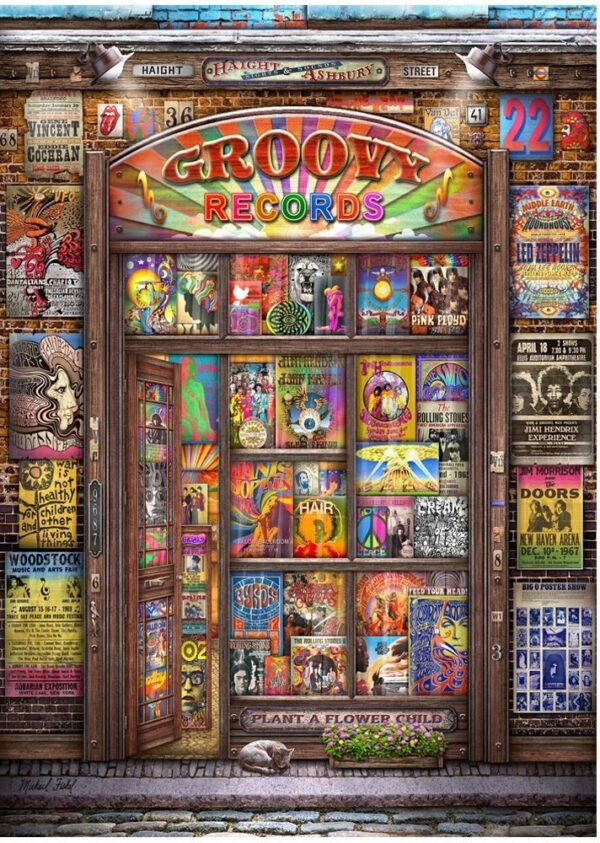 Counting the Beat - Groovy Records 1000 Piece Puzzle - Holdson
