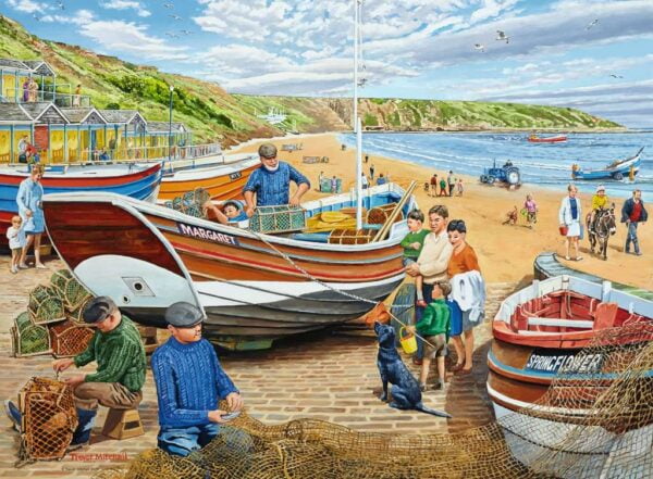 Happy Days at Work - The Fisherman 500 Piece Puzzle - Ravensburger