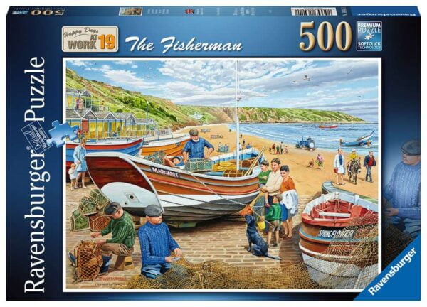 Happy Days at Work - The Fisherman 500 Piece Puzzle - Ravensburger