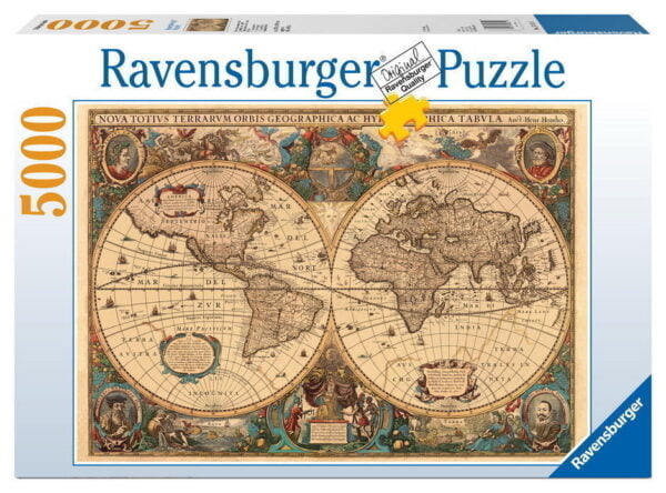 Historical World Map 5000 Piece Jigsaw Puzzle - Ravensburger