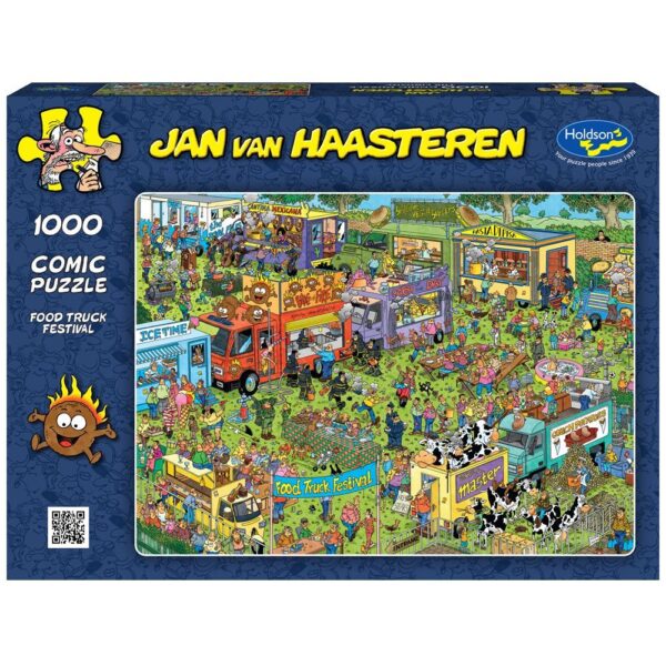 Jan Van Haasteren - Food Truck Festival 1000 Piece Puzzle - Holdson