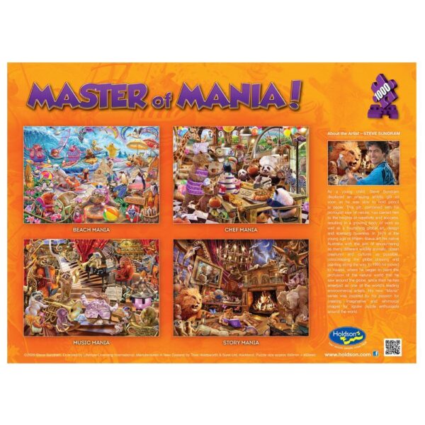 Master of Mania - Beach Mania 1000 Piece Puzzle - Holson