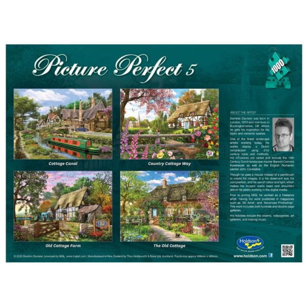 Picture Perfect 5 - Cottage Canal 1000 Piece Puzzle - Holdson