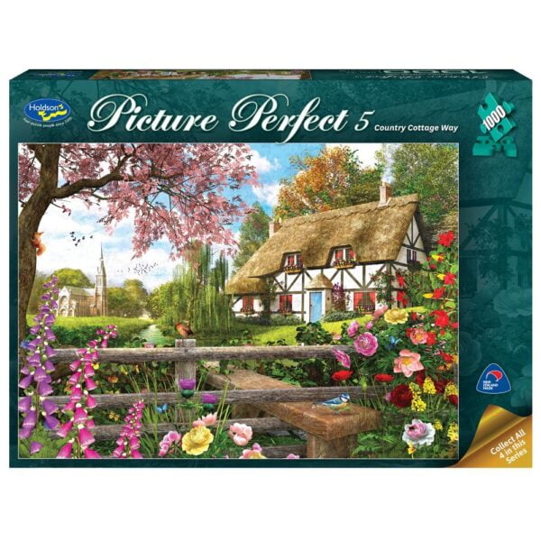 Picture Perfect 5 - Country Cottage Way 1000 Piece Puzzle - Holdson