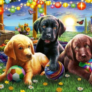 Ravensburger - Puppy Picnic 100 Piece Puzzle