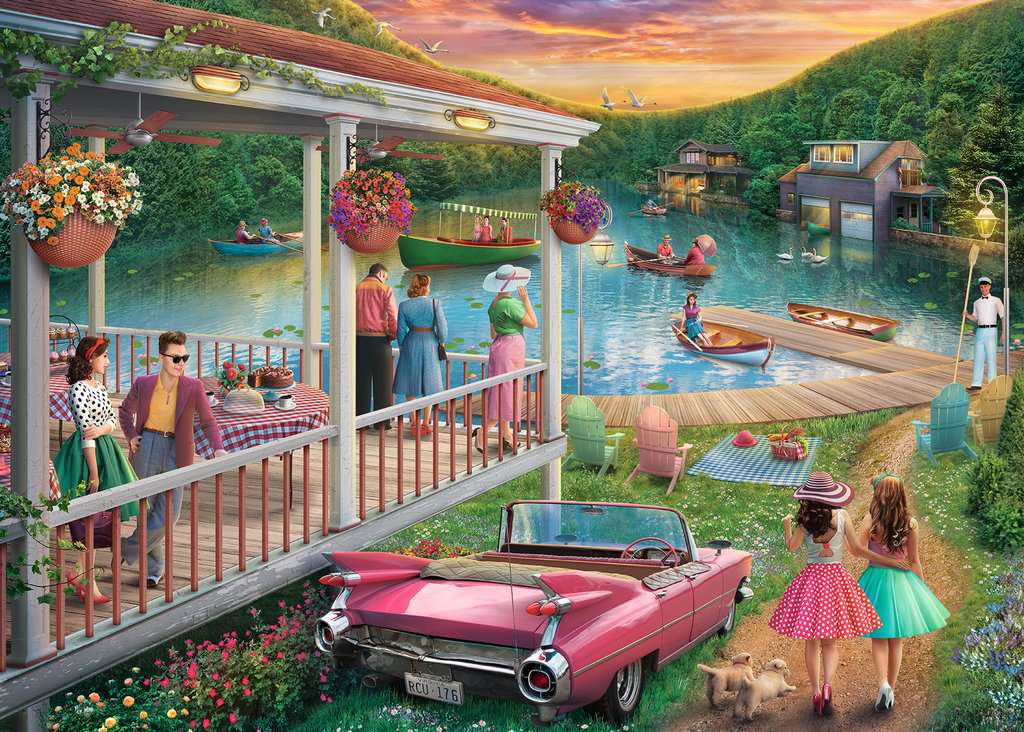 Summer by the Lake 300 Large Piece Format Ravensburger Jigsaw Puzzle