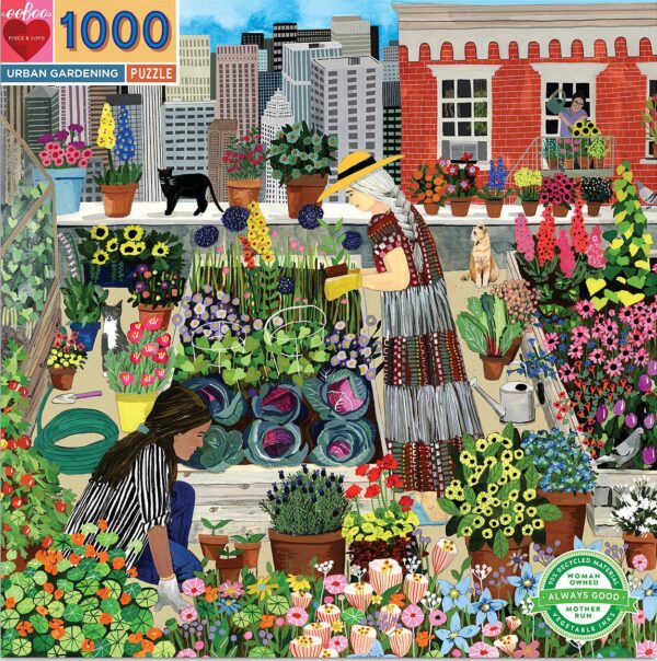 Urban Garden 1000 Piece Puzzle - eeBoo