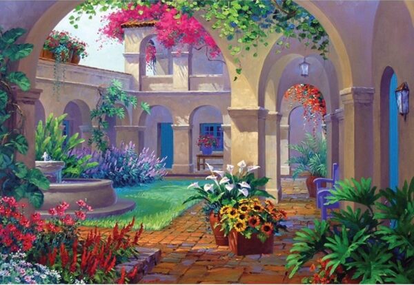 Courtyards - Intriguing Archways 500 Piece Jigsaw Puzzle - Holdson