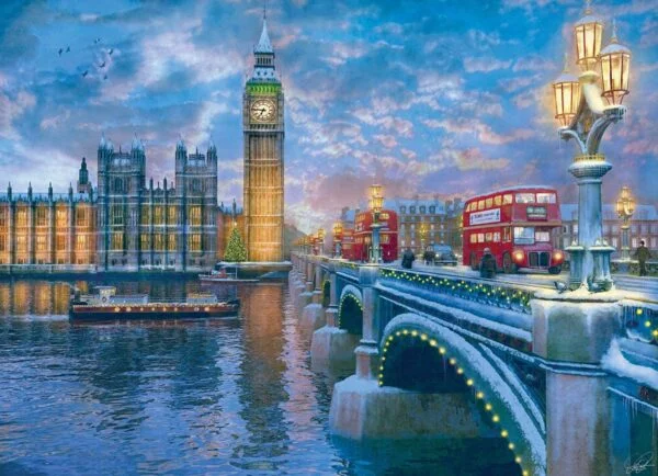 Christmas Eve in London 1000 Piece Puzzle - Eurographics