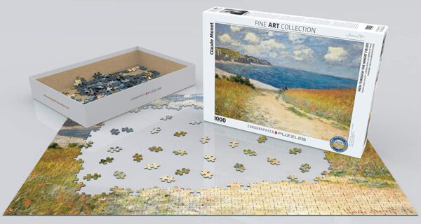 Monet - Path Through The Wheat Fields 1000 Piece Puzzle - Eurographics