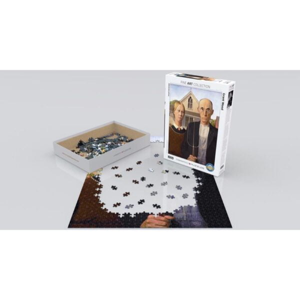 Wood - American Gothic 1000 Piece Puzzle - Eurographics