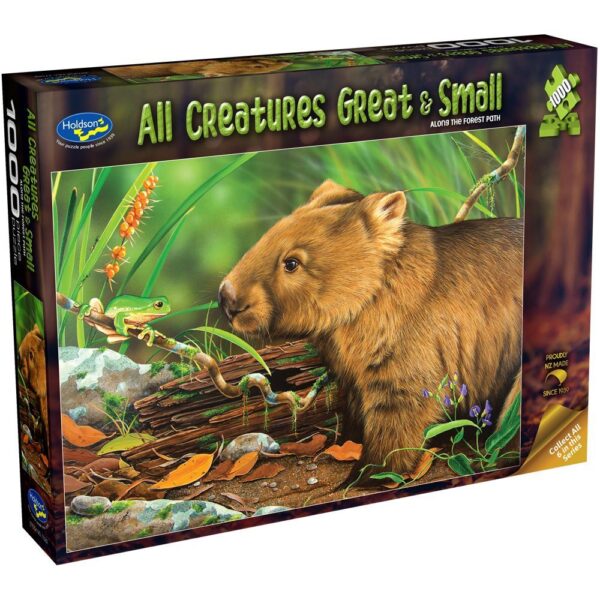 All Creatures Great & Small - Along the Forest Path 1000 Piece Puzzle - Holdson