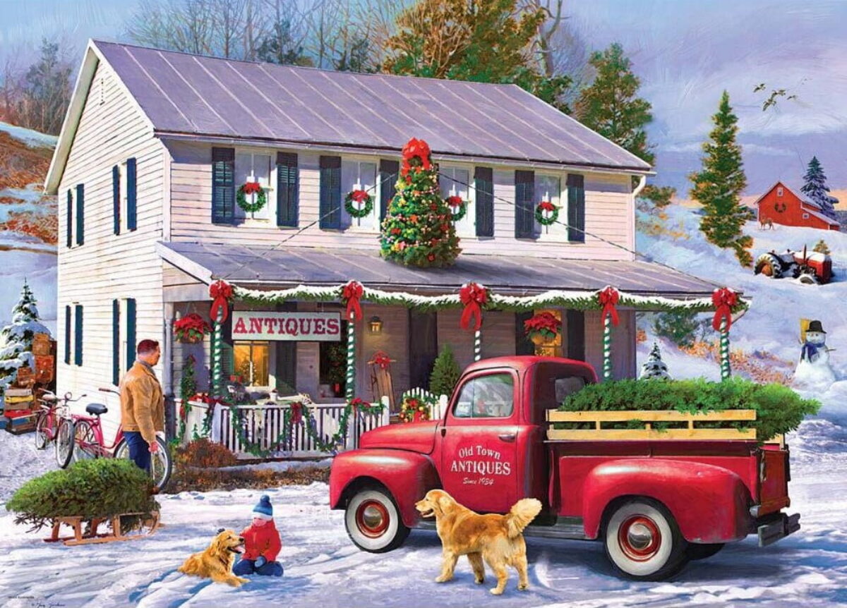 Piatnik Vintage Christmas Village Puzzle Jigsaw (1000 Piece) 