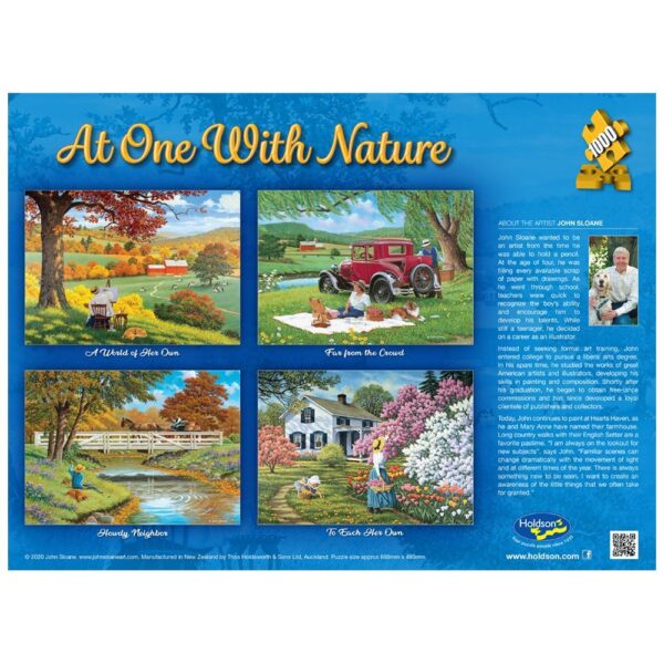 At One with Nature - Howdy Neighbor 1000 Piece Puzzle - Holdson
