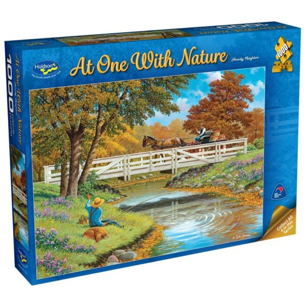 At One with Nature - Howdy Neighbor 1000 Piece Puzzle - Holdson