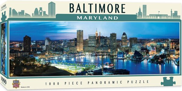 Baltimore Maryland Panoramic 1000 Piece Puzzle - Masterpieces