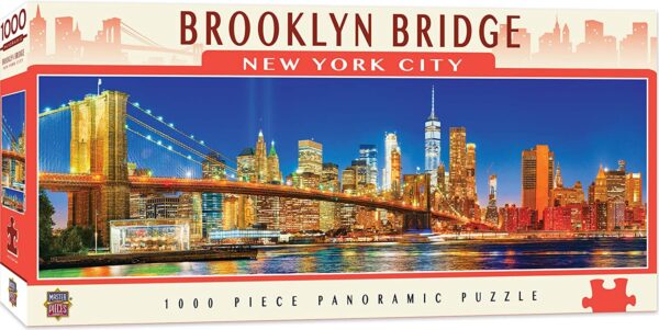 Brooklyn Bridge NYC 1000 Piece Panoramic Jigsaw Puzzle - Masterpieces