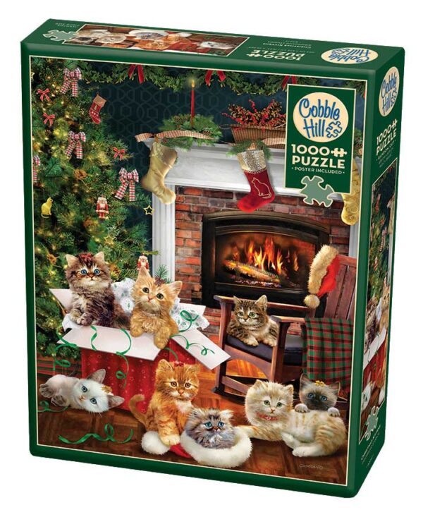 Christmas Kittens 1000 Piece Puzzle - Cobble Hill
