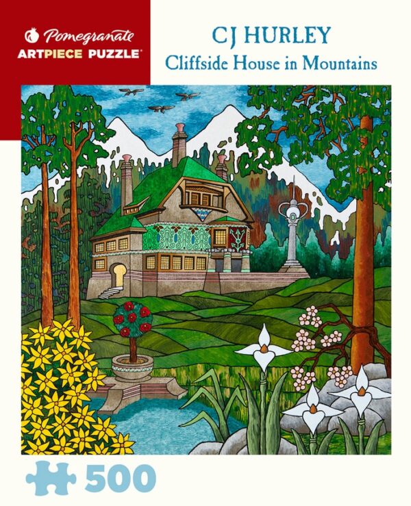 Cliffside House in Mountains 500 Piece Jigsaw Puzzle - Pomegranate