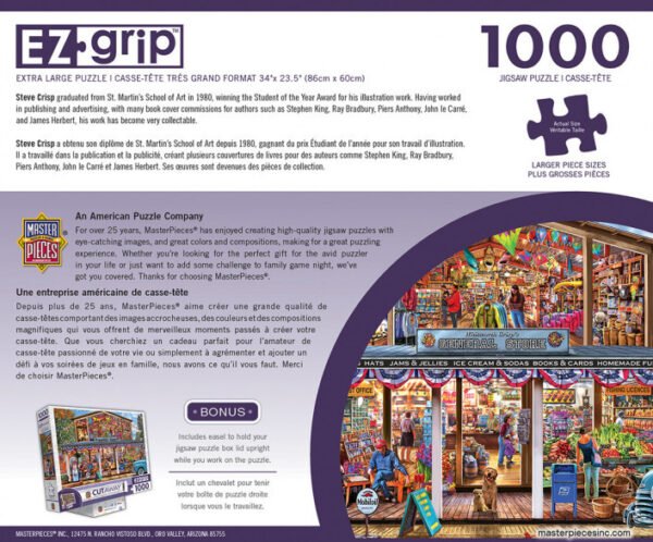 EZ Grip Cutaway - Hometown Market 1000 Piece Puzzle - Masterpieces