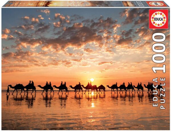 Golden Sunset on Cable Beach Australia 1000 Piece Puzzle - Educa