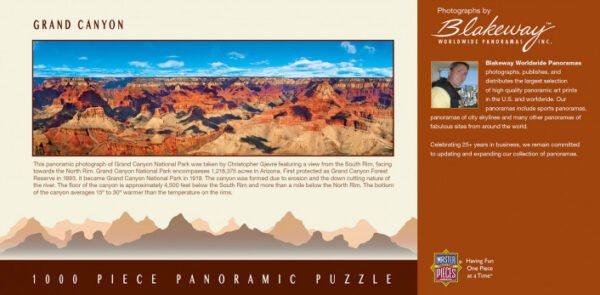 Grand Canyon Arizona Panoramic 1000 Piece Puzzle - Masterpieces