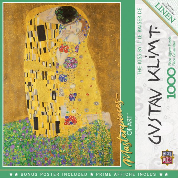 Gustav Klimt - The Kiss 1000 Piece Puzzle - Masterpieces