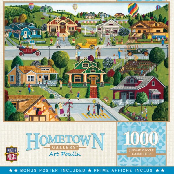 Hometown Gallery - Bungalowville 1000 Piece Puzzle - Masterpieces