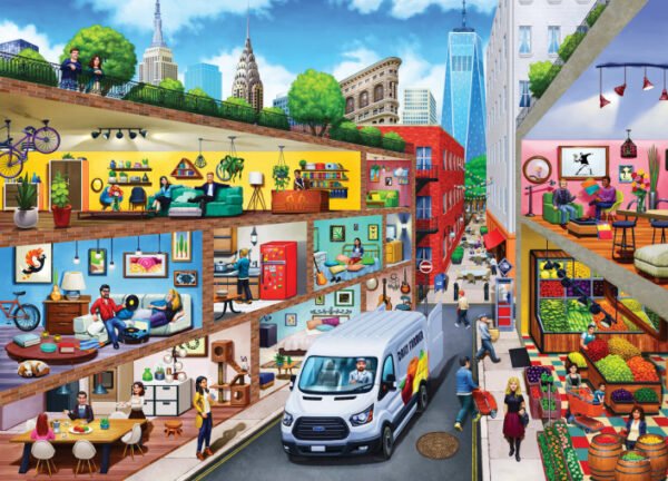 Inside Out - City Living 1000 Piece Puzzle - Masterpieces