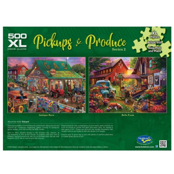 Pickup & Produce - Antique Barn 500 XL Piece Puzzle - Holdson