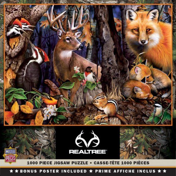 Realtree - Forest Gathering 1000 Piece Jigsaw Puzzle - Masterpieces