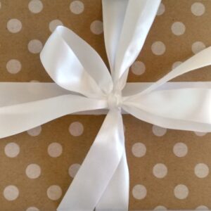 Wrapping Paper White Dots on Kraft