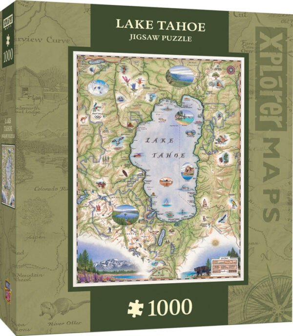 Xplorer Maps - Lake Tahoe 1000 Piece Puzzle - Masterpieces