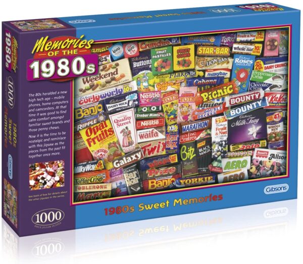1980s Sweet Memories 1000 Piece Puzzle - Gibsons