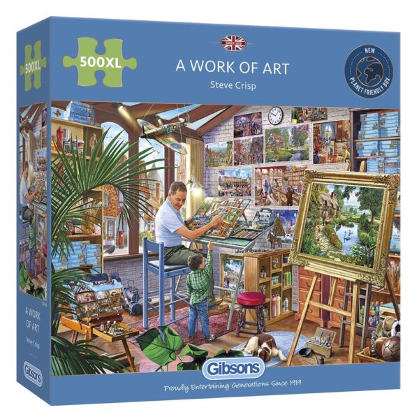 A Work of Art 500XL Piece Puzzle - Gibsons