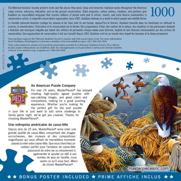 Audubon Lake Life 1000 Piece Puzzle - Masterpieces