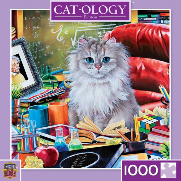 Cat-ology Einstein 1000 Piece Puzzle - Masterpieces