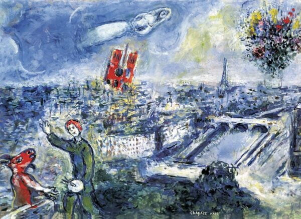 Chagall - Le Bouquet de Paris 1000 Piece Puzzle - Eurographics