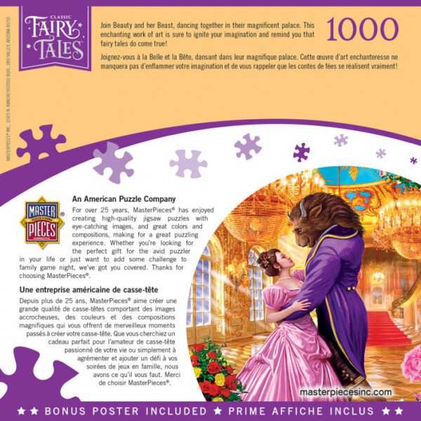 Classic Fairy Tales - Beauty and the Beast 1000 Piece Puzzle - Masterpieces
