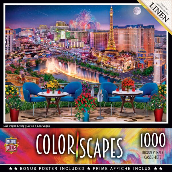 Color Scapes - Las Vegas Living 1000 Piece Puzzle - Masterpieces