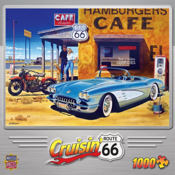 Cruisin Route 66 1000 Piece Puzzle - Masterpieces