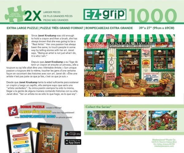 Ez Grip - General Store 1000 Larger Piece Puzzle - Masterpieces